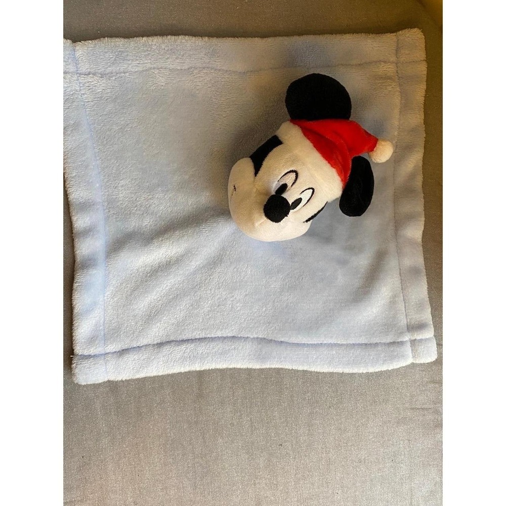 Disney Baby Mickey Mouse Lovey Security Blanket 12" Lambs & Ivy sku32